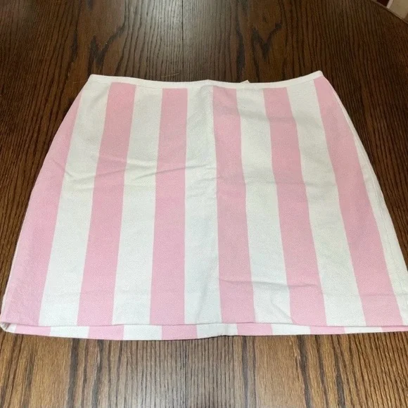 Madewell SET 🩷 Central Tunic In Cara Pink Stripe Button Down Top AND Skirt - Picture 12 of 12